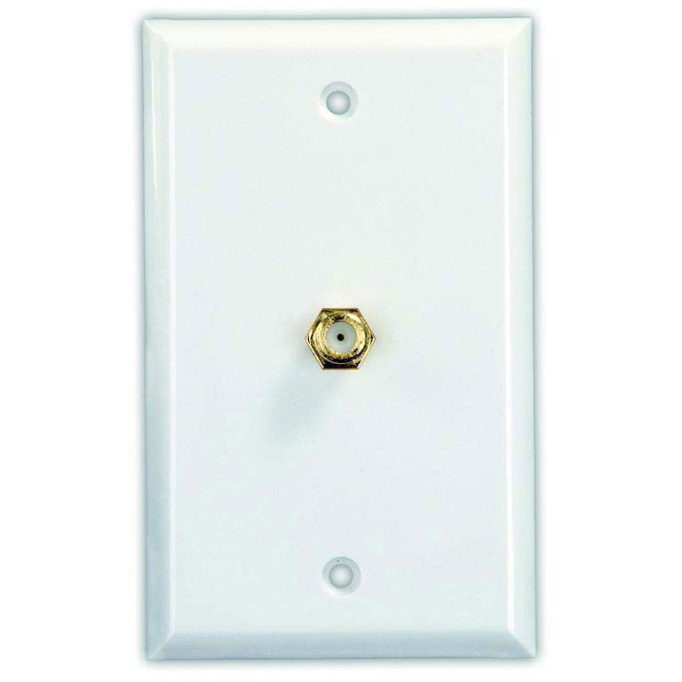 JR Products Interior Cable Tv Plate