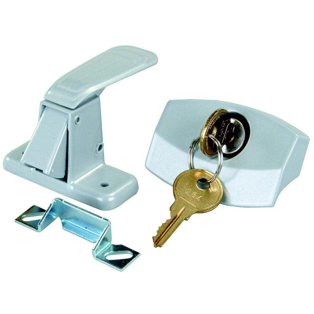 JR Products 10805 Silver Universal Door Latch for RV Camper