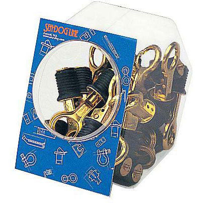 Brass Snap Handle Drain Plug, 1" w/o Chain, 25 pc Display