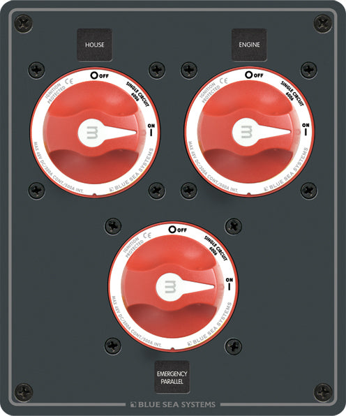 Traditional Metal Dual Bank Battery Management Panel, 8280