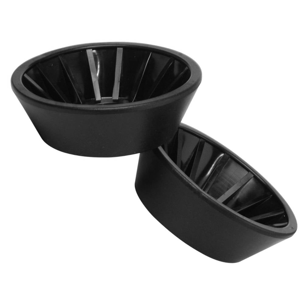 End Bell Extender for 4" Bow Roller, Black, End Bell Only