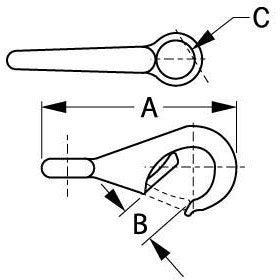 Seadog 1361201 Bronze Fast Eye Snap, Size 0