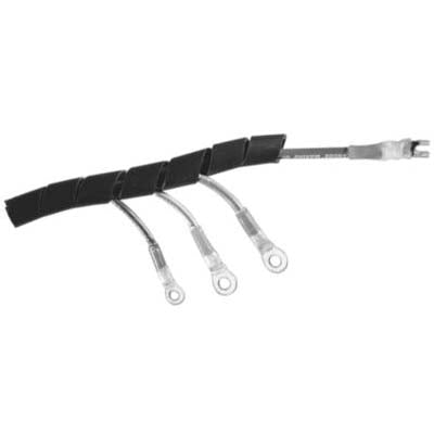 Spiral Wrap, 3/8" Black Per Foot