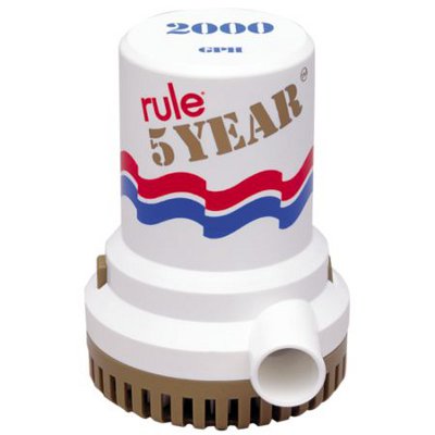Rule 09 Gold Series Bilge Pump, 2,000 gph, 12 volt
