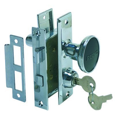 Perko Mortise Lock Set, 2-3/4" x 2"