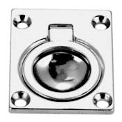 Perko Flush Ring Pull, Chrome