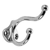 Perko Utility, Coat Hook, Chrome, 3"