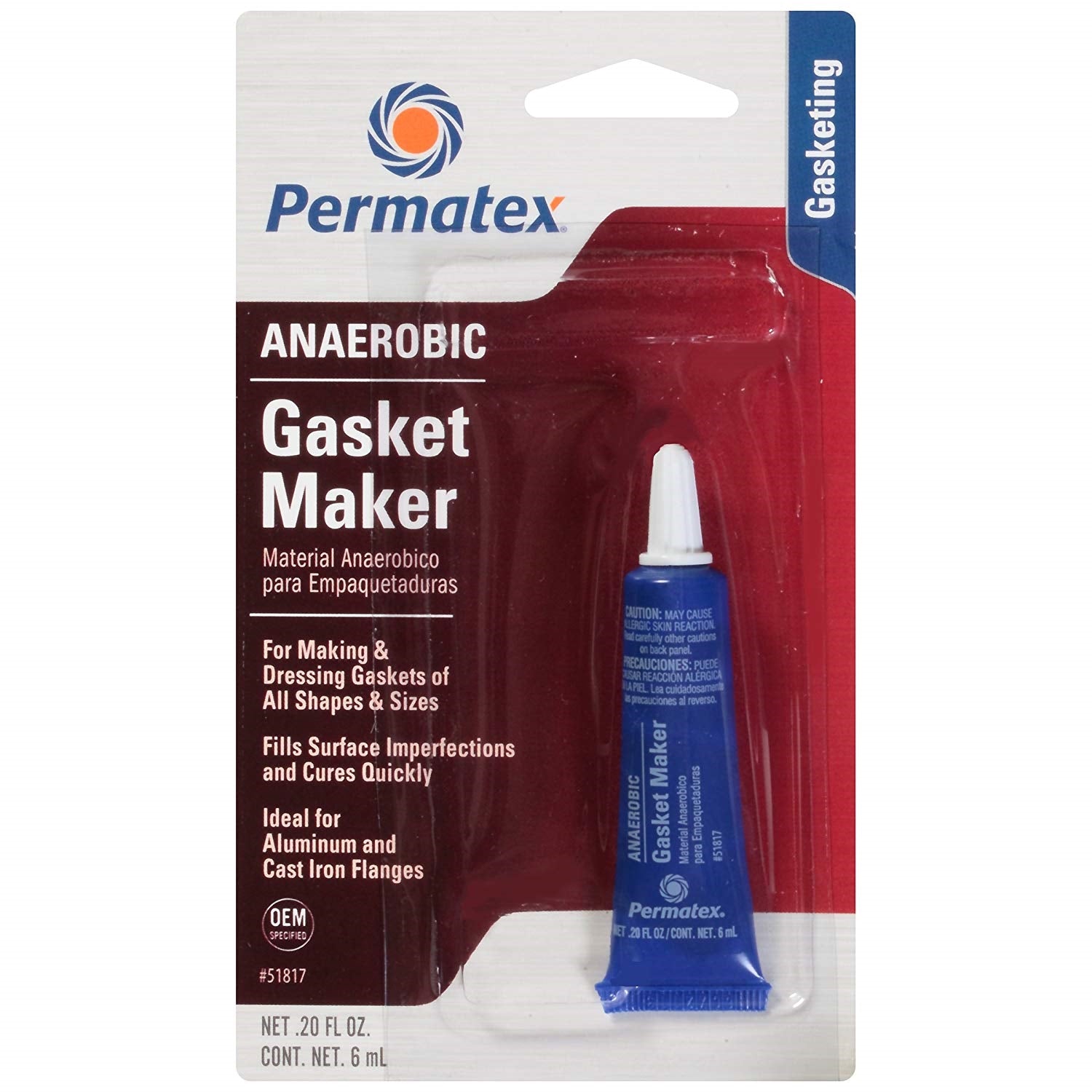 Permatex, Anaerobic Gasket Maker, 6 ml