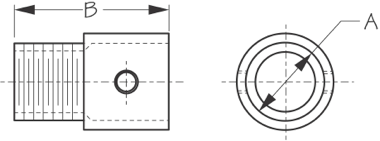 Sea-Dog, Tube Mount Antenna Base