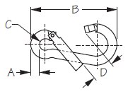Sea-Dog, Snap Hook, Offset Gate, 4-3/4"