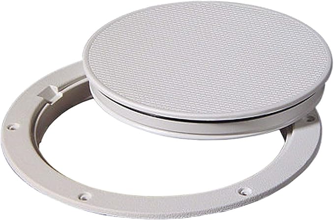 6 in. Deck Plate, Snap Fit White