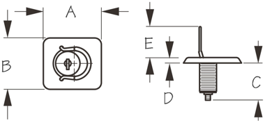 Sea-Dog, Surface Mount Locking Pull Ring