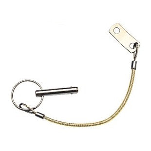 Sea Dog, Release Pin & Lanyard, Straight, Stainless Steel