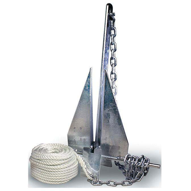 Tie Down Engineering Super Hooker Anchor Kit Includes Anchor, Anchor Line, Chain and (2) Shackles