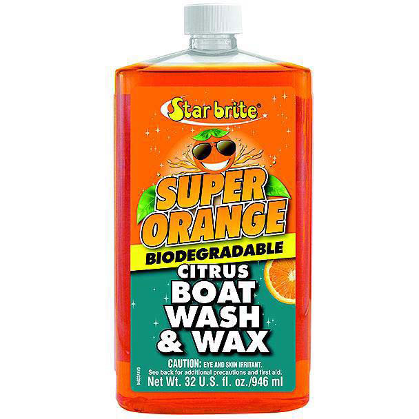 Super Orange Citrus Boat Wash & Wax, Quart