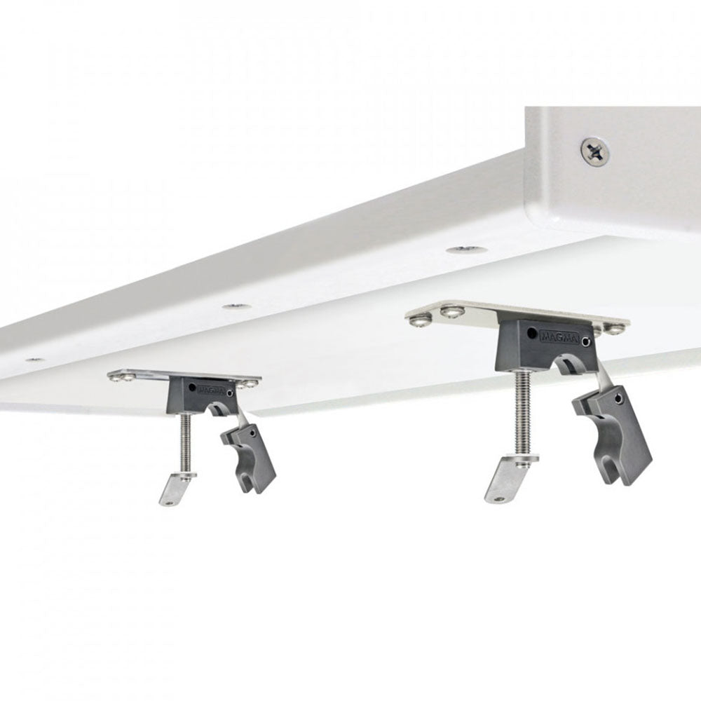 Mount, Heavy Duty for Grill or Table, Horizontal Round Rail, 1-1/2"