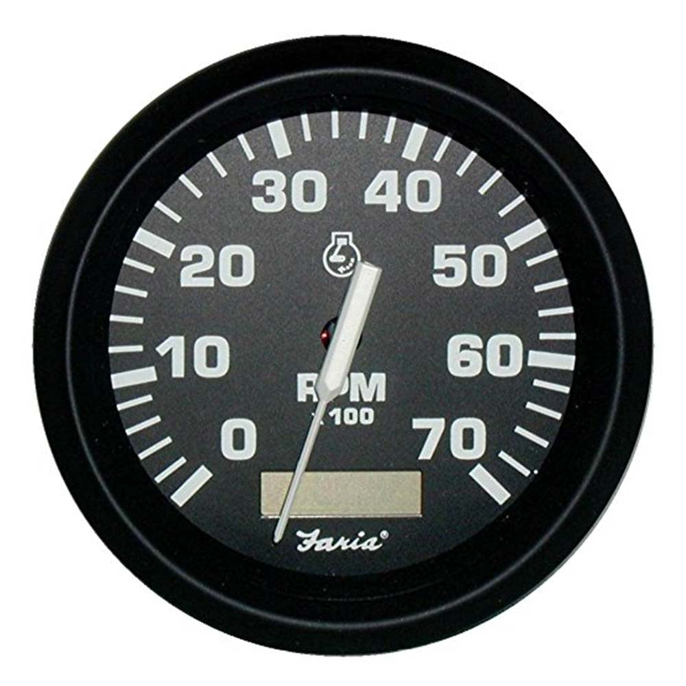 Euro Series, 4" Tachometer / Hourmeter,  7,000 rpm