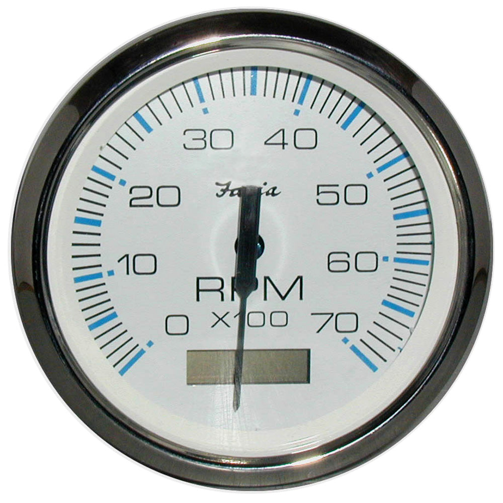 Chesapeake Series, White 4" Tach / Hour Meter 7,000 rpm