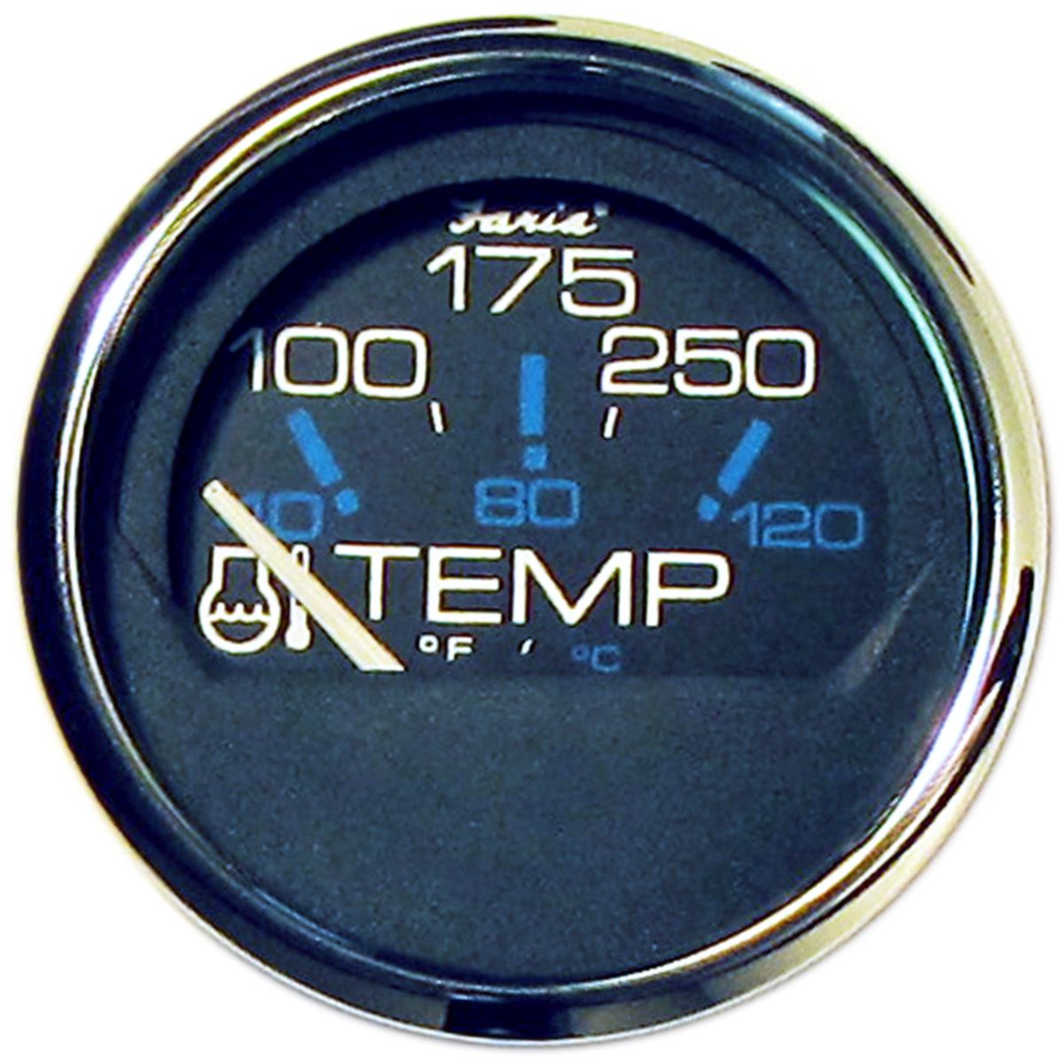 Chesapeake Series, Black 2" Water Temp, 100-250°F