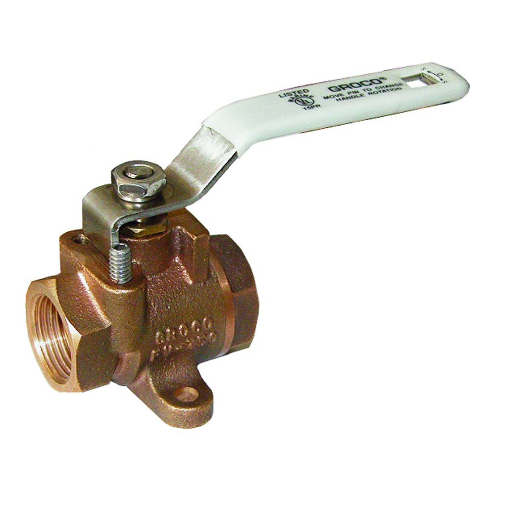 Groco, Bronze Fuel Valve, 3/4" Ports