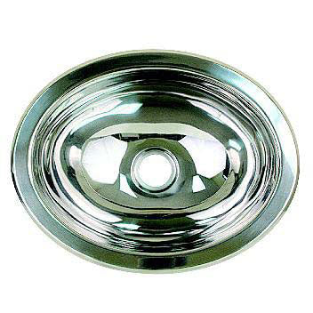 Scandvik 10280 Stainless Steel Oval Basin