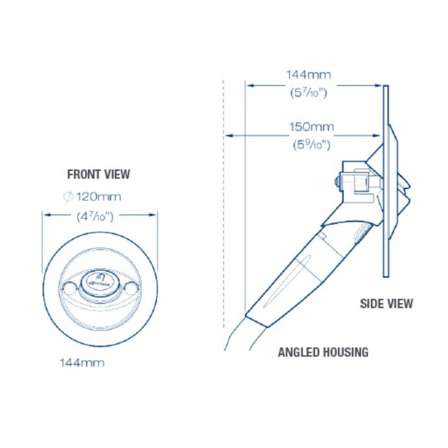 Whale Twist Deck Shower, Hot and Cold Mixer