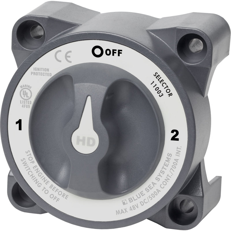 HD-Series Heavy Duty 3 Position Battery Selector Switch, with AFD