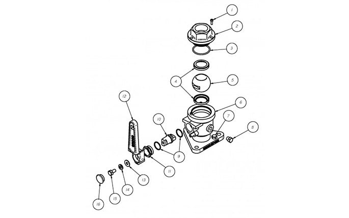 2" Bronze Flanged Seacock Ball Valve, BV-2000