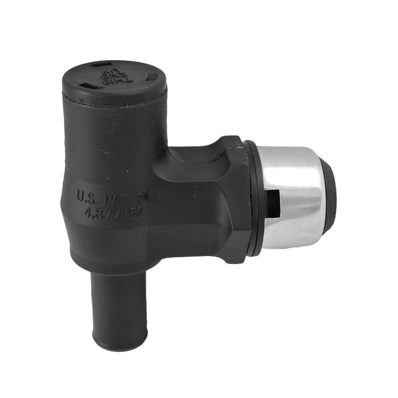 90 Degree P-Trap Fuel Vent with Stainless Steel Trim Cover, 66419-3