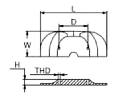 MerCruiser Aluminum Cavitation Plate Anode, CM821629CA