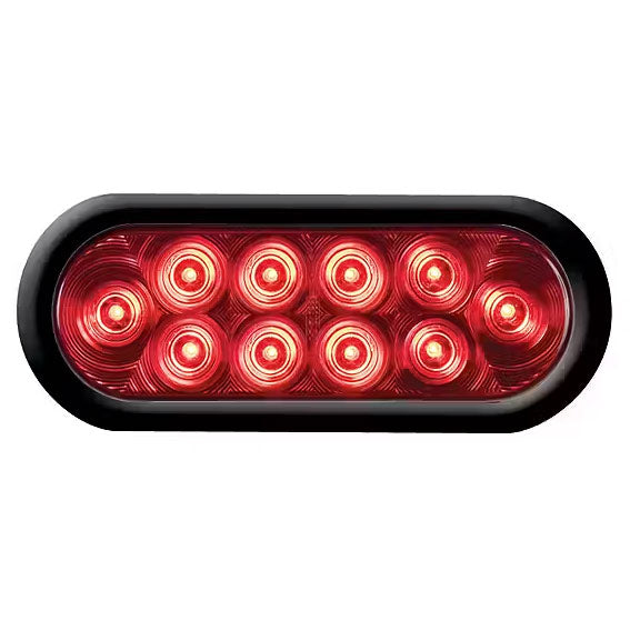 Optronics STL72RK Waterproof Stop & Turn LED Oval Tail Light Kit, Polycarbonate Lens & Housing