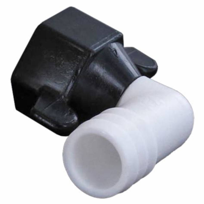 Elbow Swivel Fitting, 1⁄2" Female NPT Wing Nut to 5⁄8" Barb