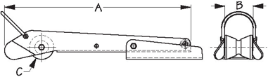 Stainless Pivoting Roller, Medium
