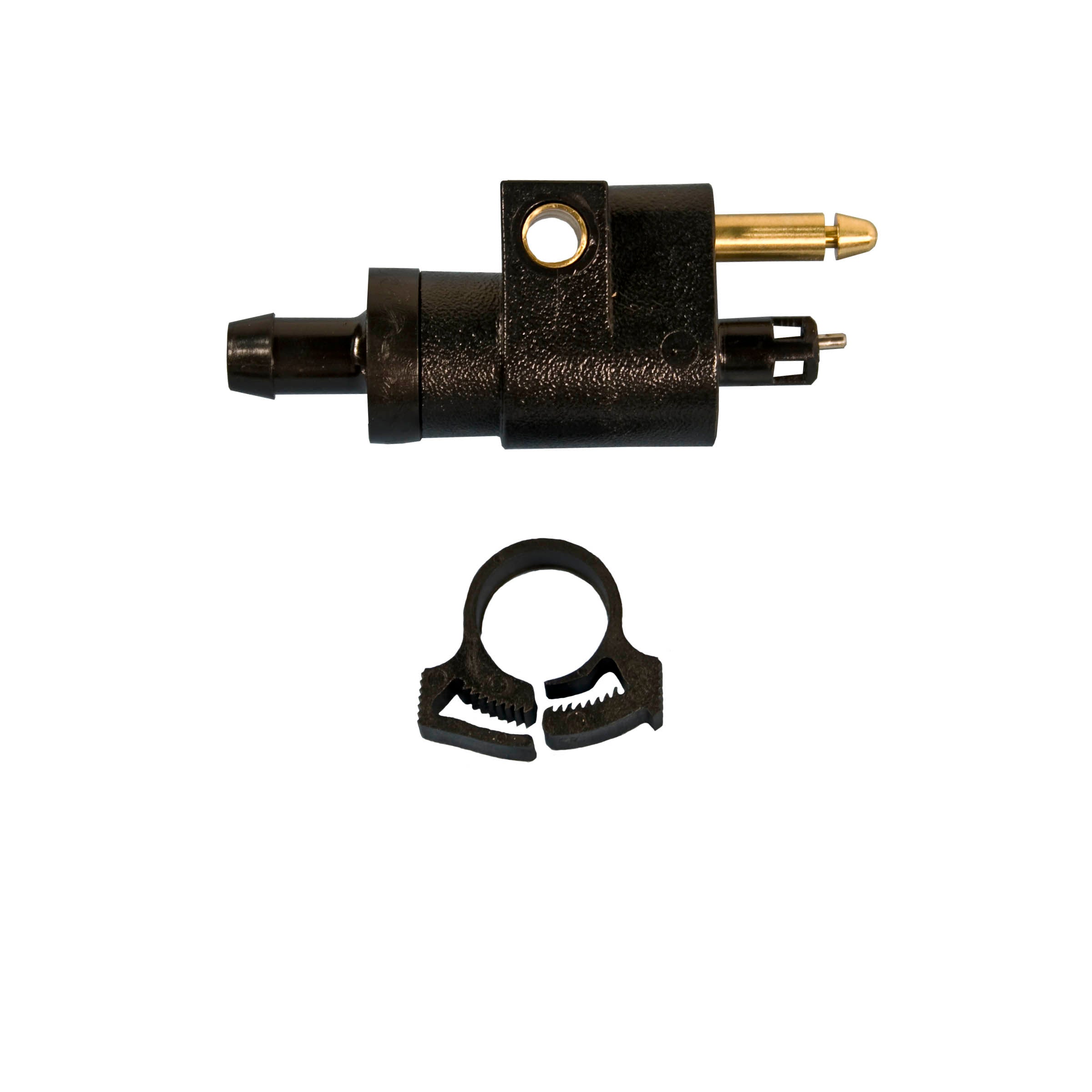 Fuel Connector Rectangular locking post. Replaces: Mercury 22-15781A1, 22-816856A3, 22-816856Q3, 22-816856T3