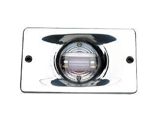 Transom Light, Rectangle, Stainless Steel
