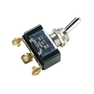 Toggle Switch, 3 Positions, On / Off / On