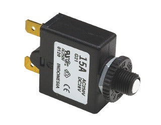 Circuit Breaker, Push Reset, 10 amp
