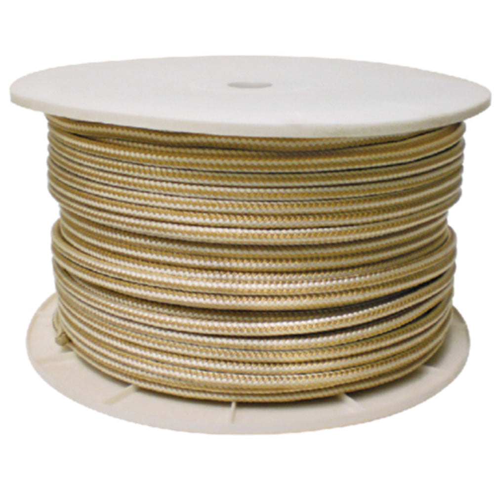 Gold/White Braid, 1/2" x 600'