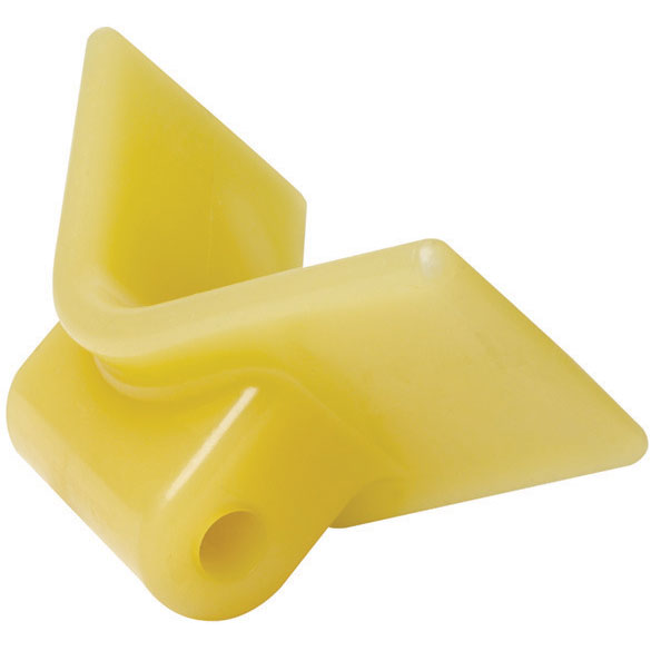 Bow Stop, Yellow, 3" x 3-1/2"