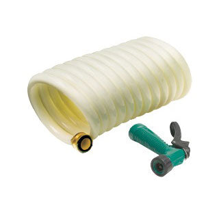 Coil Hose w/ Sprayer 1/2" x 25'