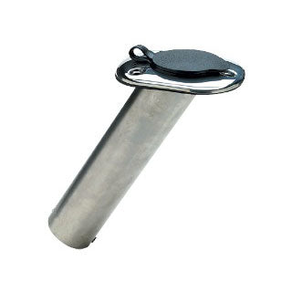 Flush Mount Stainless Steel Rod Holder with Cap