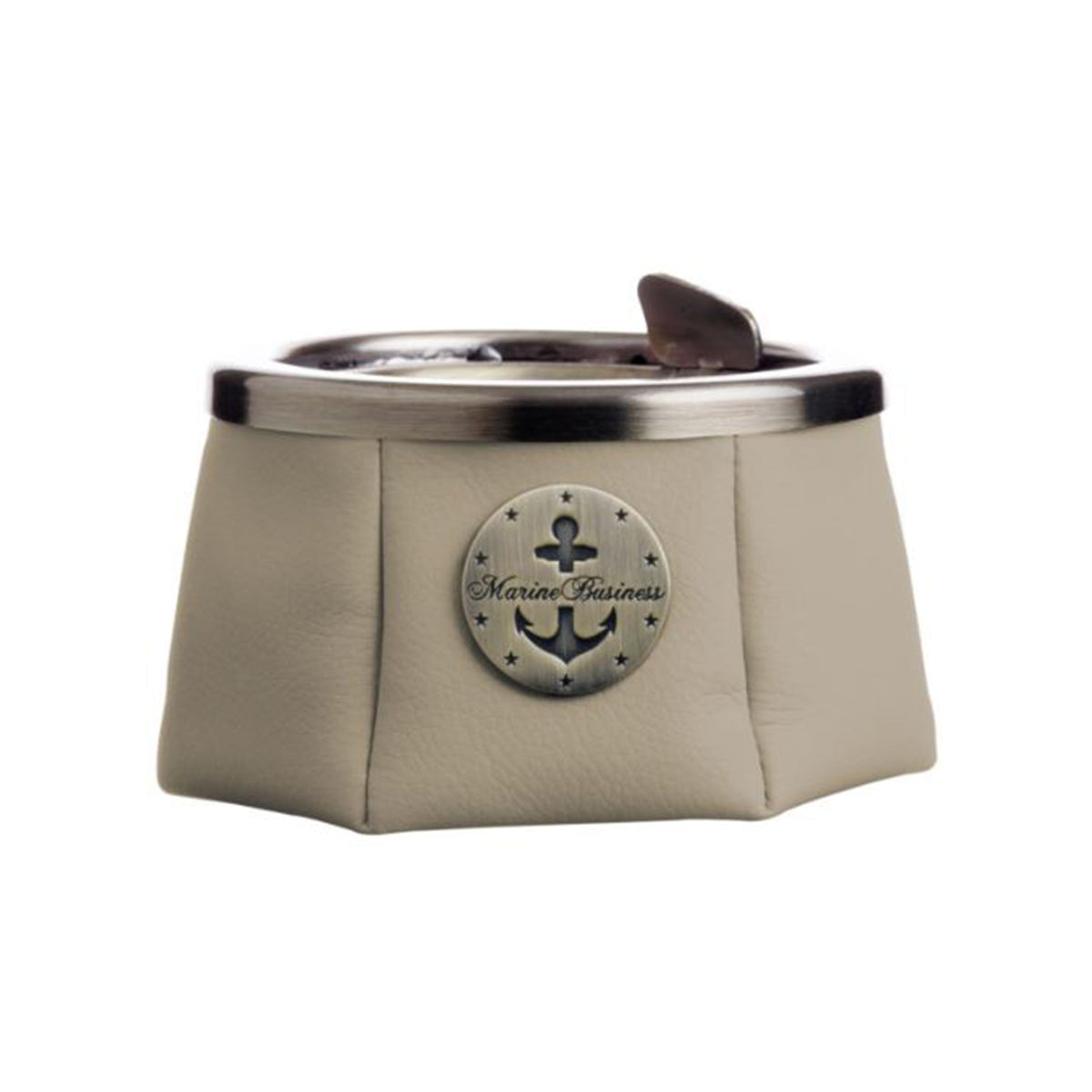Gold Premium Windproof Ashtray with Stainless Steel Guard
