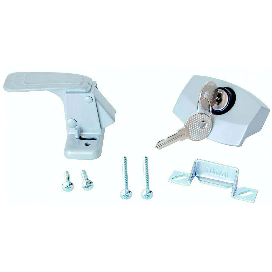 RV Designer E311 White Locking RV Camper Door Latch
