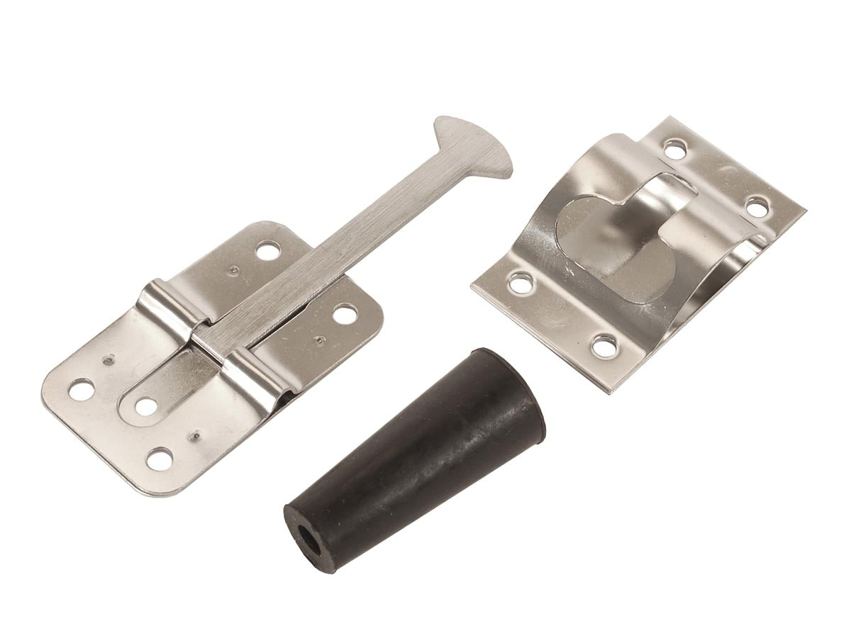 Entry Door Holder  - Stainless Steel - 3 3/4"