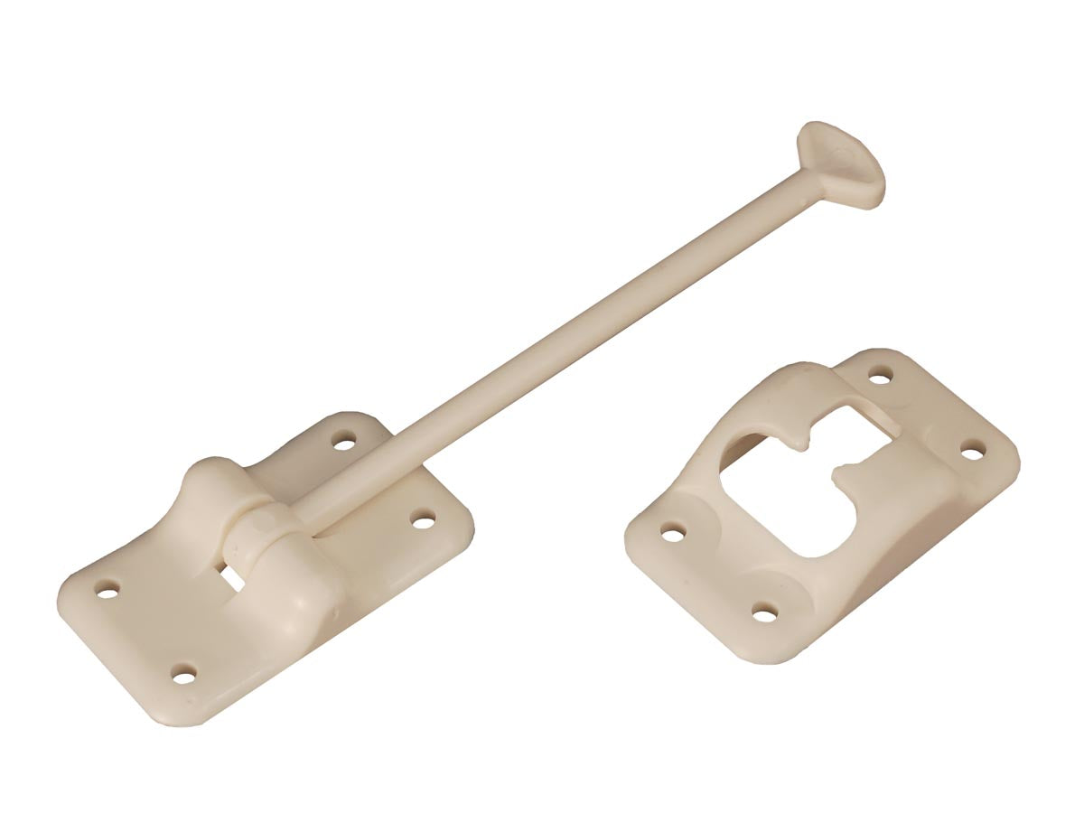 Entry Door Holder - Plastic T - 6" - Col White