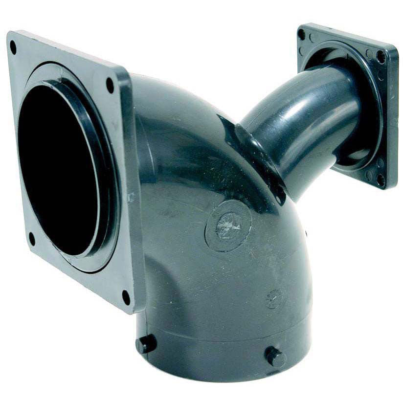 Valterra T1036 RV Two Way Ell Termination with 3" Bayonet x 3" Rotating Flange x 1-1/2" Rotating Flange