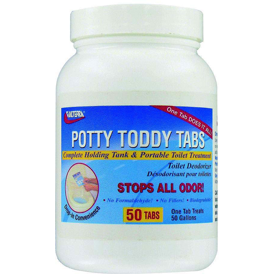 Valterra Q5004 Potty Toddy Tabs Non Toxic RV Toilet Odor Neutralizer Tablets