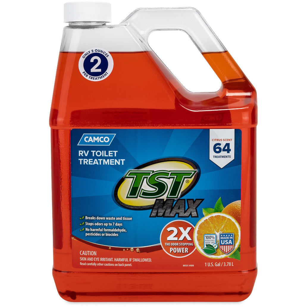Camco TST MAX Marine/RV Toilet Treatment, 1 Gallon Citrus Scent