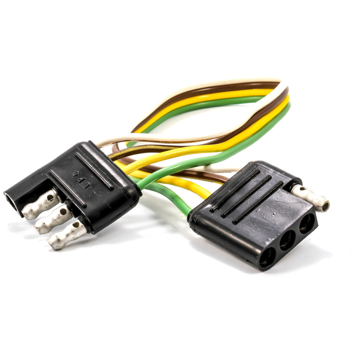 Camco Trailer Adapter, 4-Way Complete (Male/Female), 12" Wire