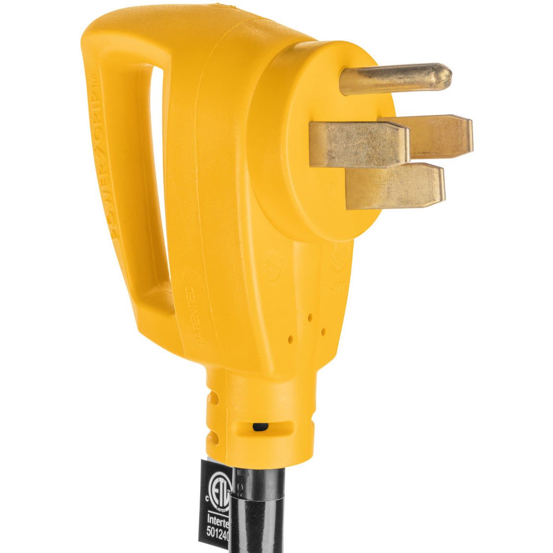 Camco Power Grip 18" 50-Amp to 30-Amp Dogbone RV Electrical Adapter